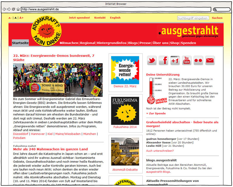 Screenshot - www.ausgestrahlt.de