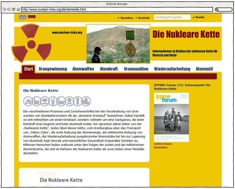 Screenshot - www.nuclear-risks.org